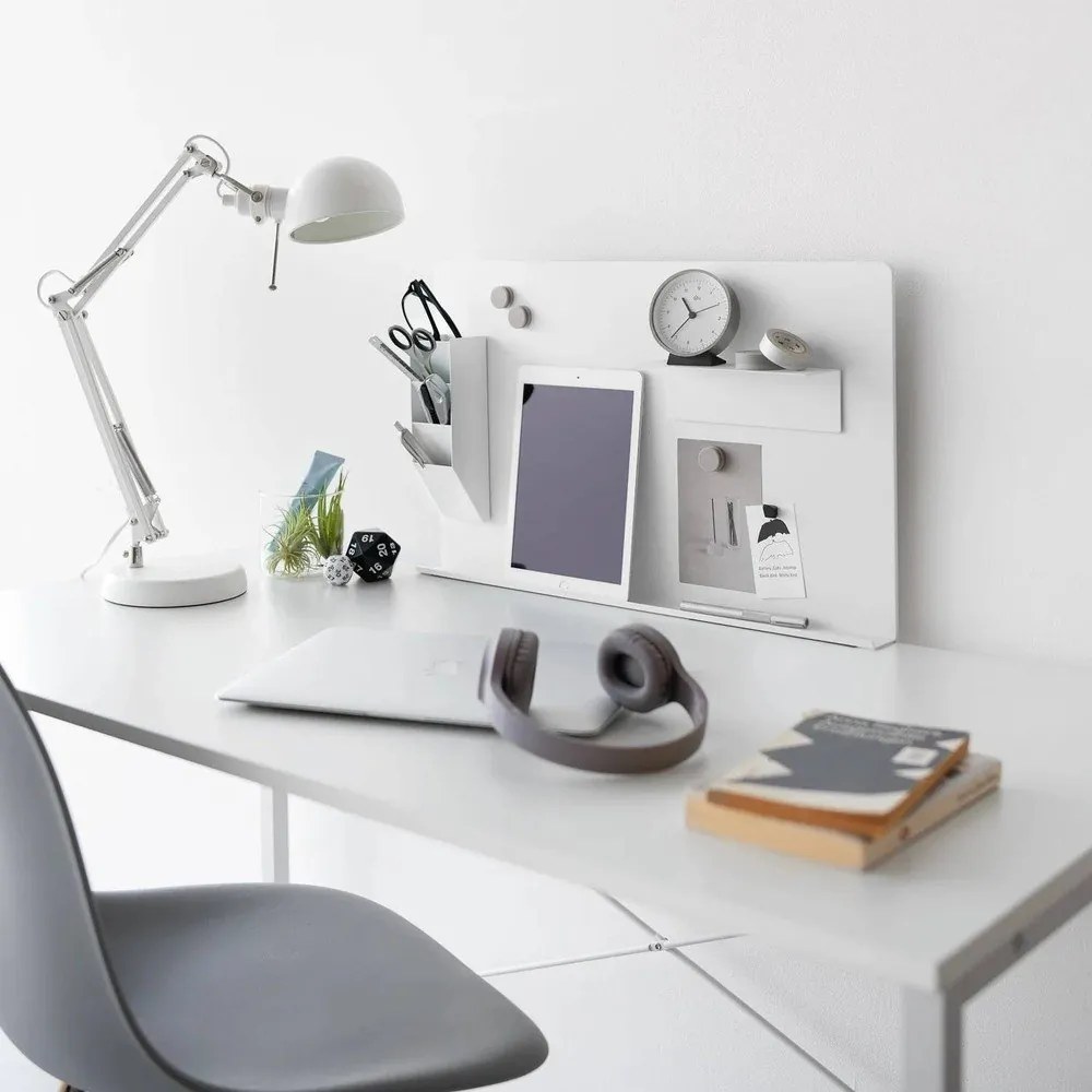 Biały metalowy organizer na artykuły papiernicze Tower – YAMAZAKI