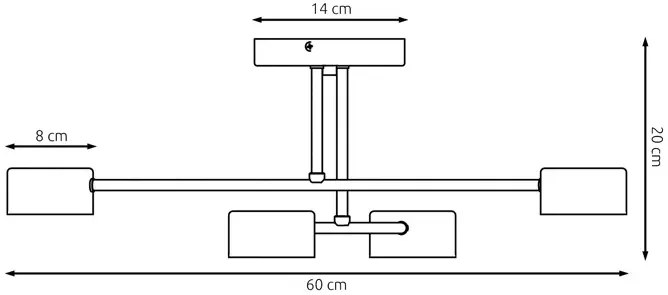 Biała industrialna lampa sufitowa - 9X D134 E2-D52