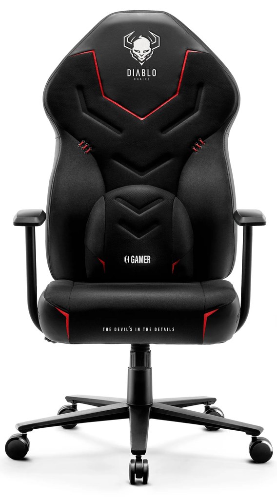 Fotel gamingowy Diablo X-Gamer 2.0 Normal Size, Dark Obsidian