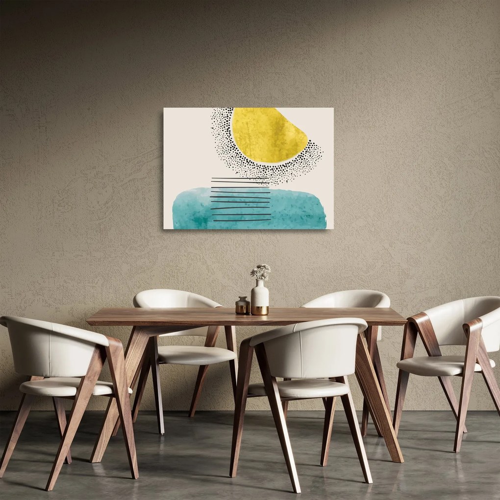 Obraz na szkle - Abstrakcyjny obraz plaży N⁰2 (70x50 cm)