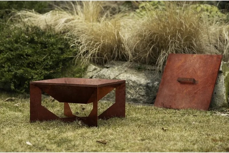 Vento Ognisko ogrodowe 50 x 50 x 30 cm, corten CORGARDEN 1014