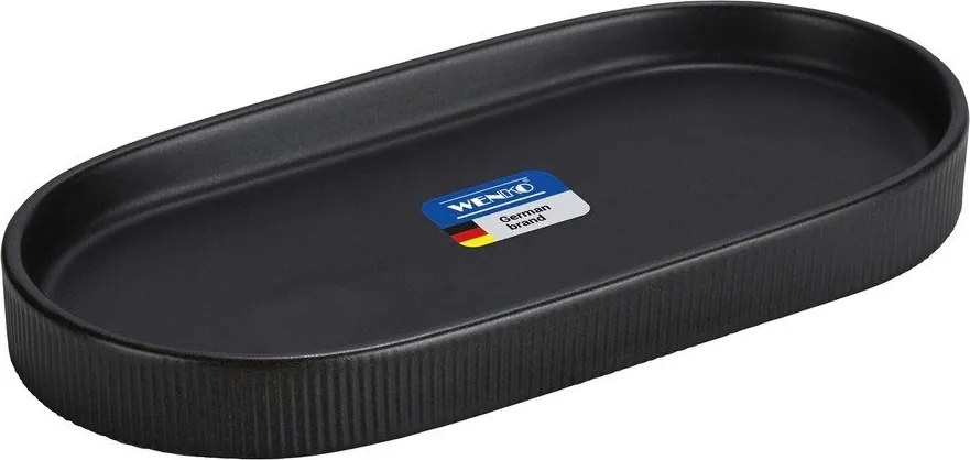 Czarny organizer łazienkowy ceramiczny Fablo – Wenko