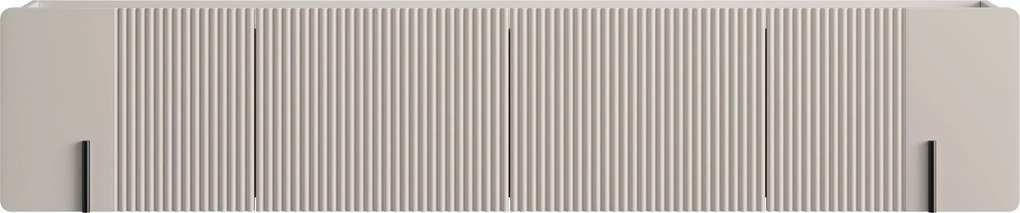 Szafka RTV wisząca Malmi 200 cm - kaszmir / czarny