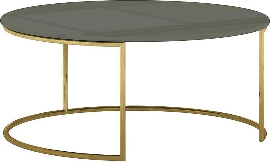 Stolik kawowy 80x35x80 cm zielony Rose Hill RH07