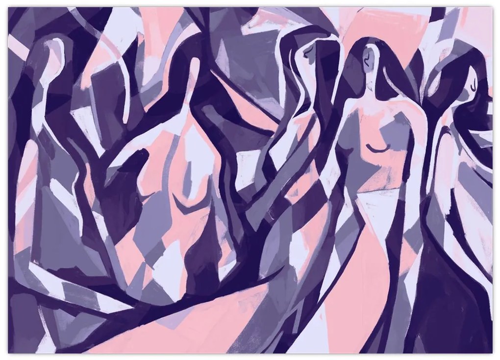 Obraz - Abstrakcyjne kobiety (70x50 cm)