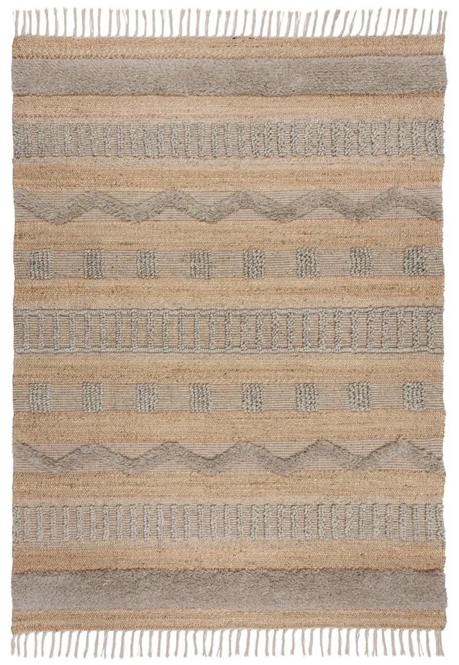 Jasnoszaro-naturalny dywan 120x170 cm Medina – Flair Rugs