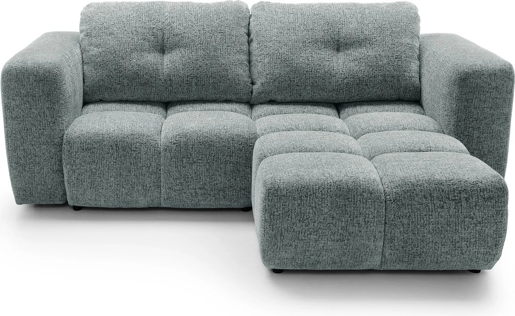 Masseno Narożnik ARTE z funkcją spania i pojemnikiem na pościel Narozniki L, Rozkładana sofa - Szary, BELLO 35