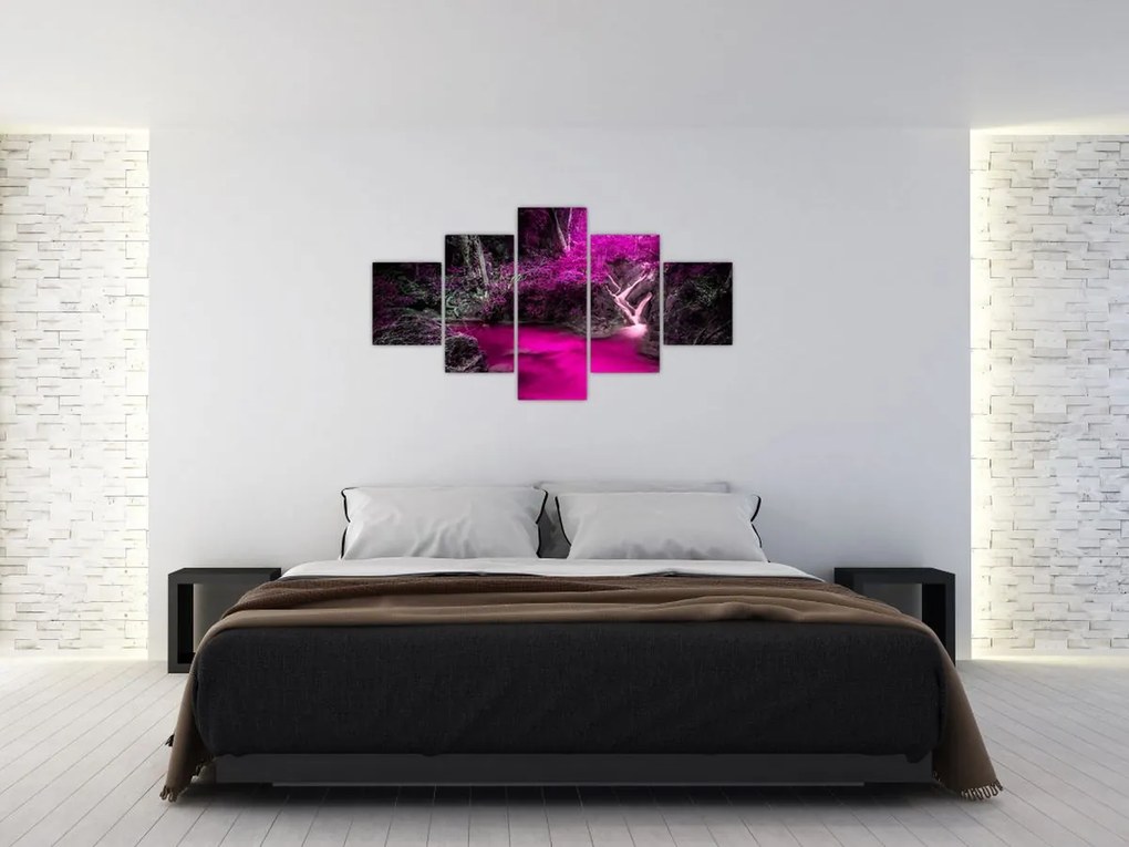 Obraz - Różowy las (125x70 cm)