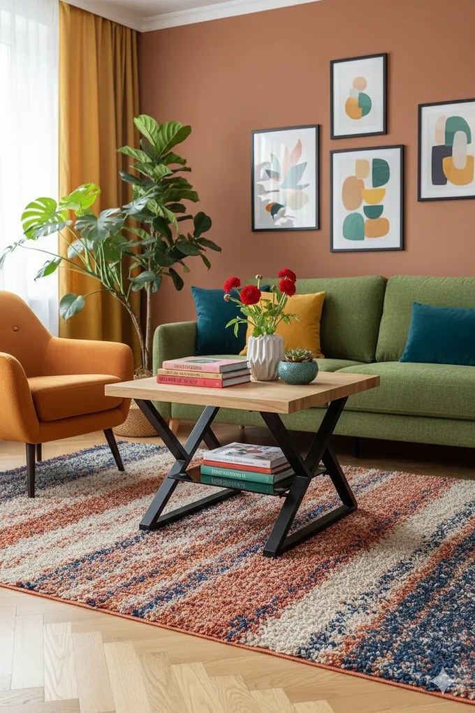 Kwadratowa ława w stylu industrialnym K3-C74