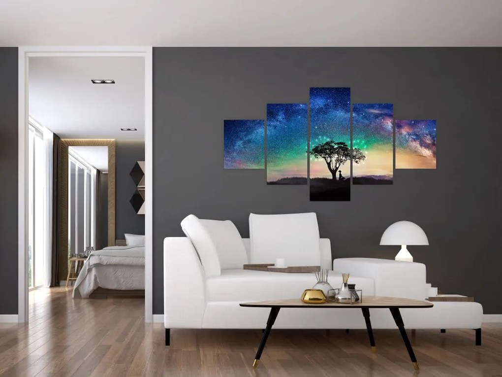 Obraz - Odpoczynek pod gwiazdami (125x70 cm)