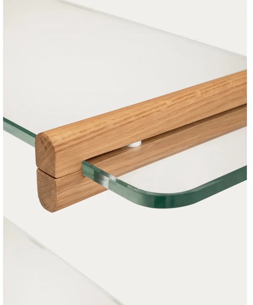 Szklany modułowy system półek w naturalnym kolorze 110x98x30,5 cm Sitra – Kave Home