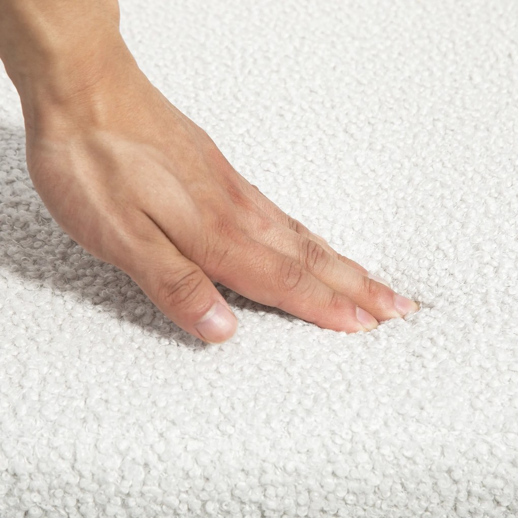 HOMCOM Fotel do Home Office, regulowany fotel biurowy na kółkach, pokrycie aksamitne, podstawa metalowa, Kremowy