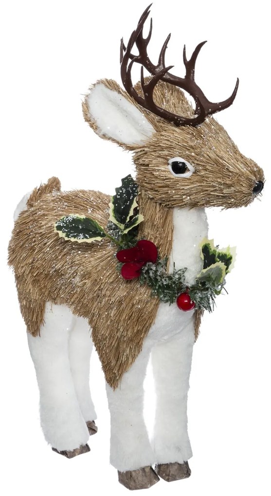 Figurka renifer, tworzywo sztuczne, 38 cm