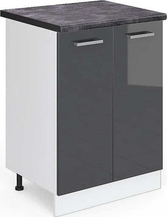 Szafki kuchenne antracyt wysoki połysk 60x60x81.6 r-line