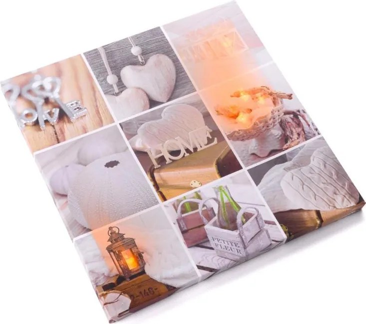 Podświetlany obraz LED - 5 diod LED, 30 x 30 cm