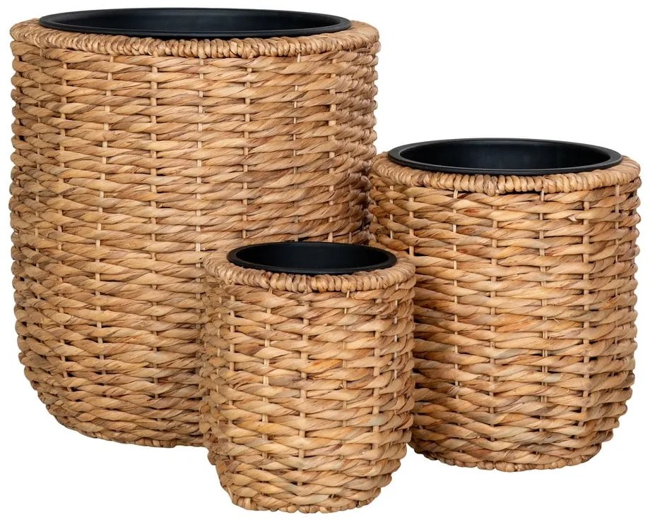 Doniczki z hiacyntu wodnego zestaw 3 szt. ø 49 cm Hanoi – House Nordic