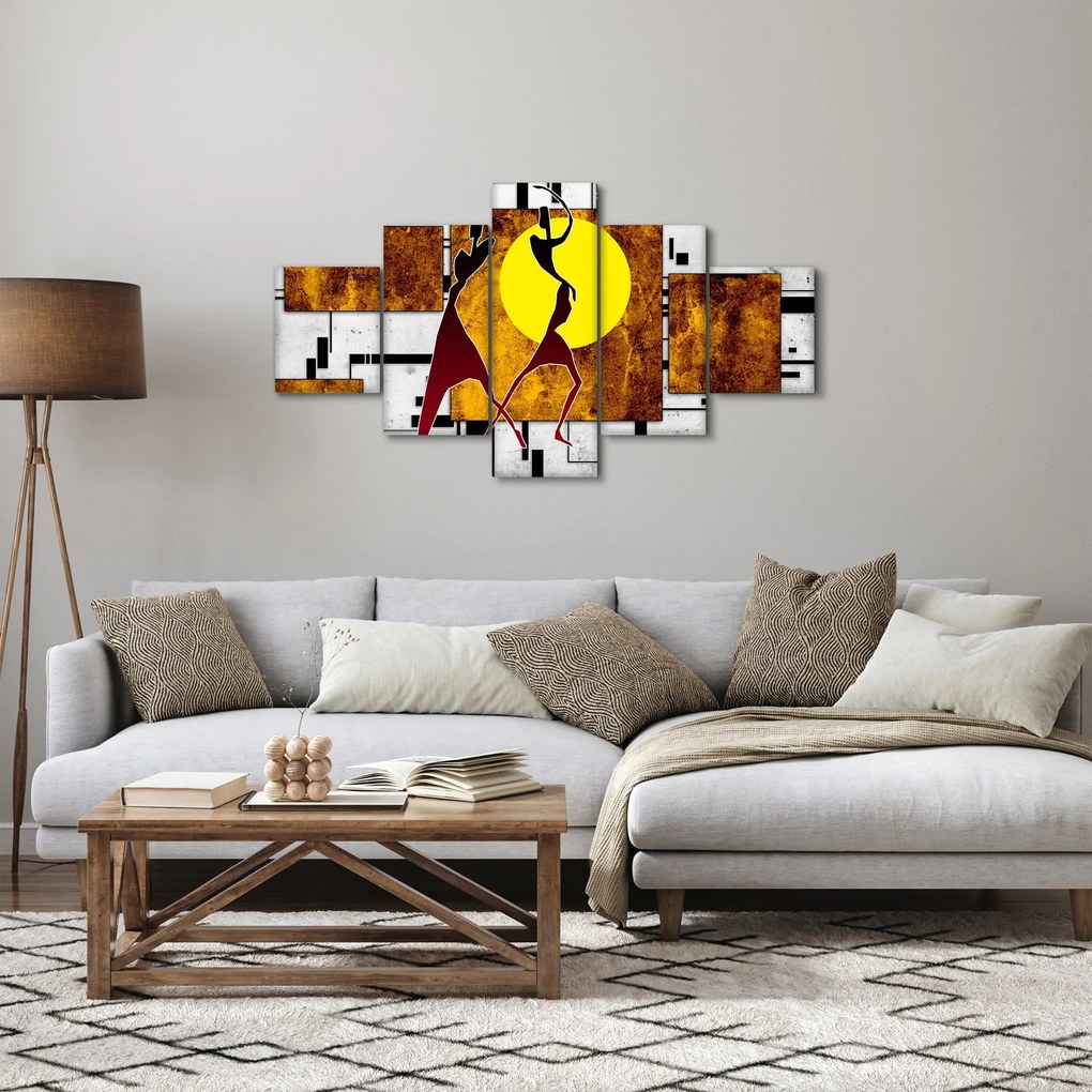 Obraz malarstwa z epoki starożytnej (125x70 cm)