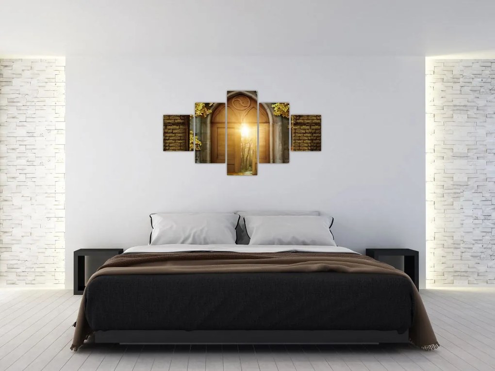 Obraz - Brama w lesie (125x70 cm)