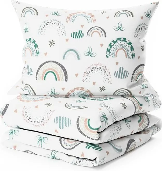 PrzytulneMieszkanie.pl PrzytulneMieszkanie.pl Pościel z kory do łóżeczka Renforcé RAINUBI biała Rozmiar pościeli: 45 x 65 cm | 90 x 140 cm