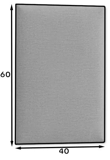 Panel tapicerowany QUADRATTA 60x40 żółty ELTAP
