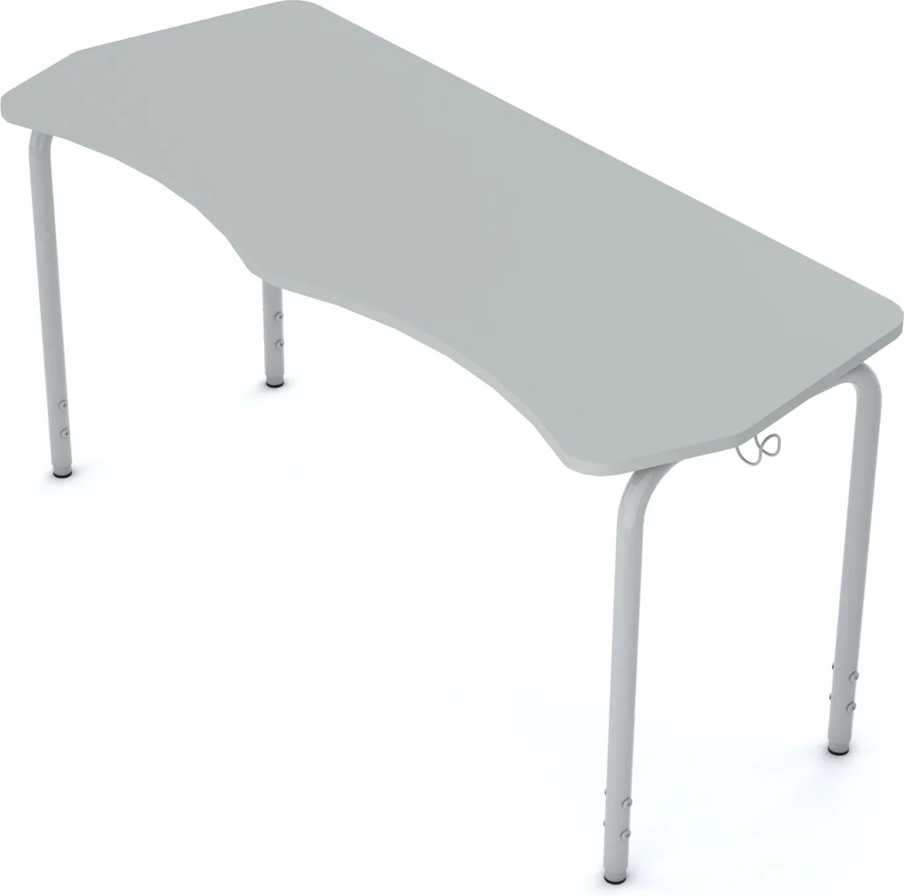 Regulowany stolik szkolny i przedszkolny Simple fala 135x55 cm