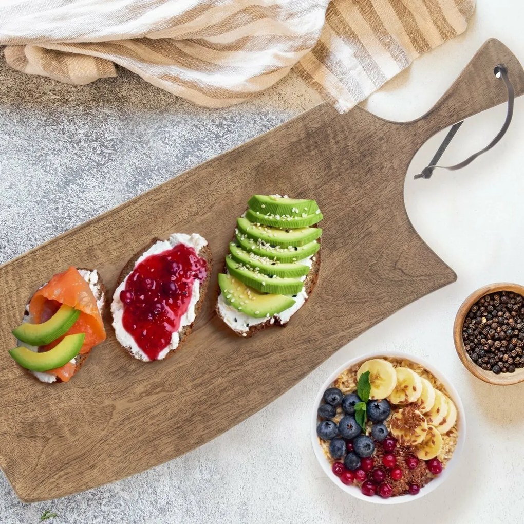 Orion Deska do krojenia z uchwytem Mango, 61 x 23 cm