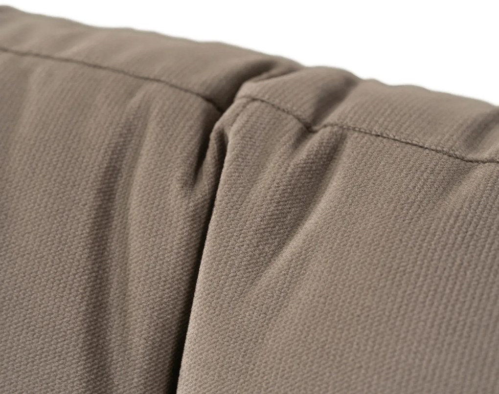 Sofa z Funkcją Spania SEUL Rozkładana Dwuosobowa Welurowa Beżowa Nowoczesna do Salonu