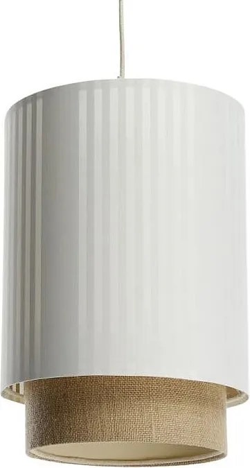 Lampa wisząca DUO LAMI LINE 25 biała/jutowa