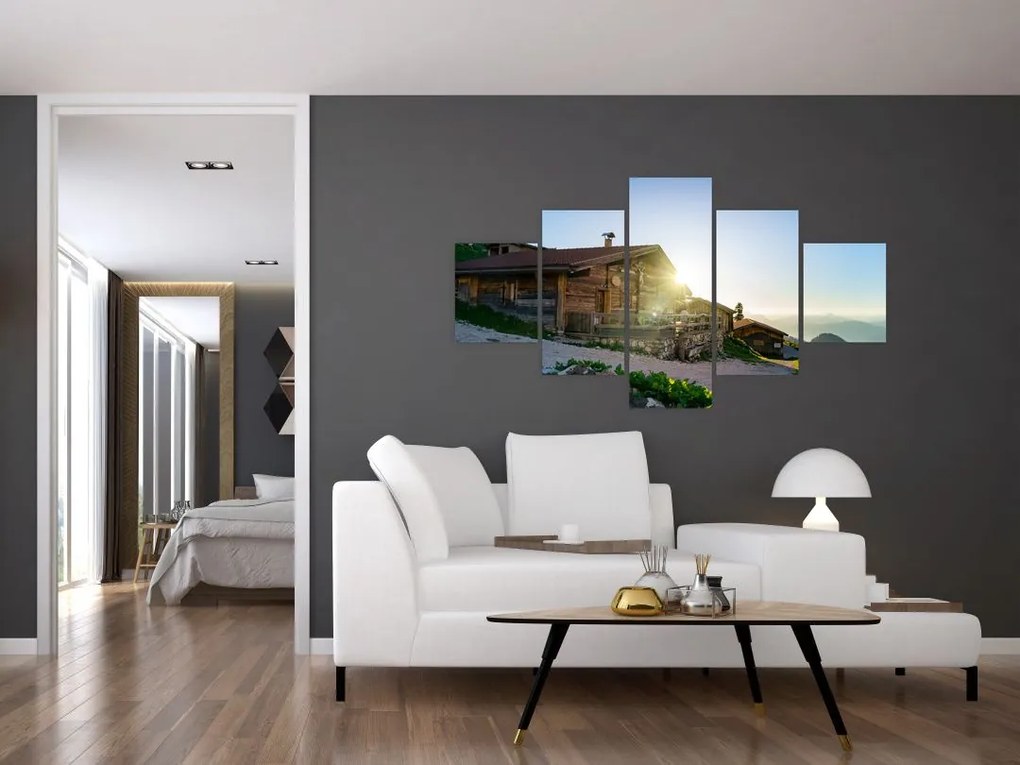 Obraz - Poranek w Alpach, Tyrol (125x70 cm)