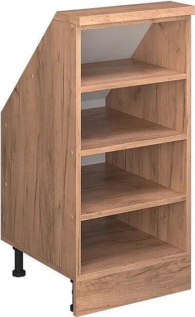 Szafka kuchenna na dach skośny złoty dąb energetyczny 40x46x81.6 r-line