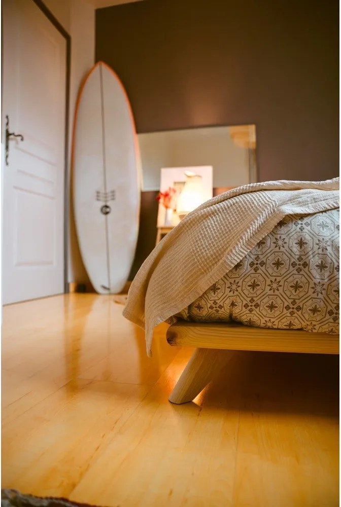 Łóżko dwuosobowe Karup Design Senza Bed Natural, 160x200 cm