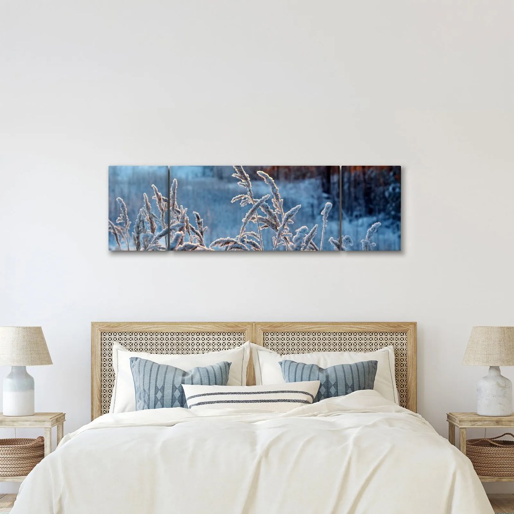Obraz - Zimowa łąka (170x50 cm)