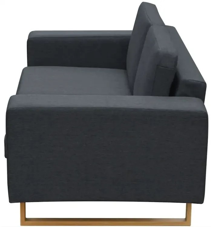 Ciemnoszara 2-osobowa sofa A7-G83