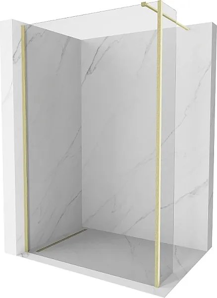 Mexen Kioto ścianka prysznicowa Walk-in 180 x 30 cm, transparent, złota szczotkowana - 800-180-212-55-00-030