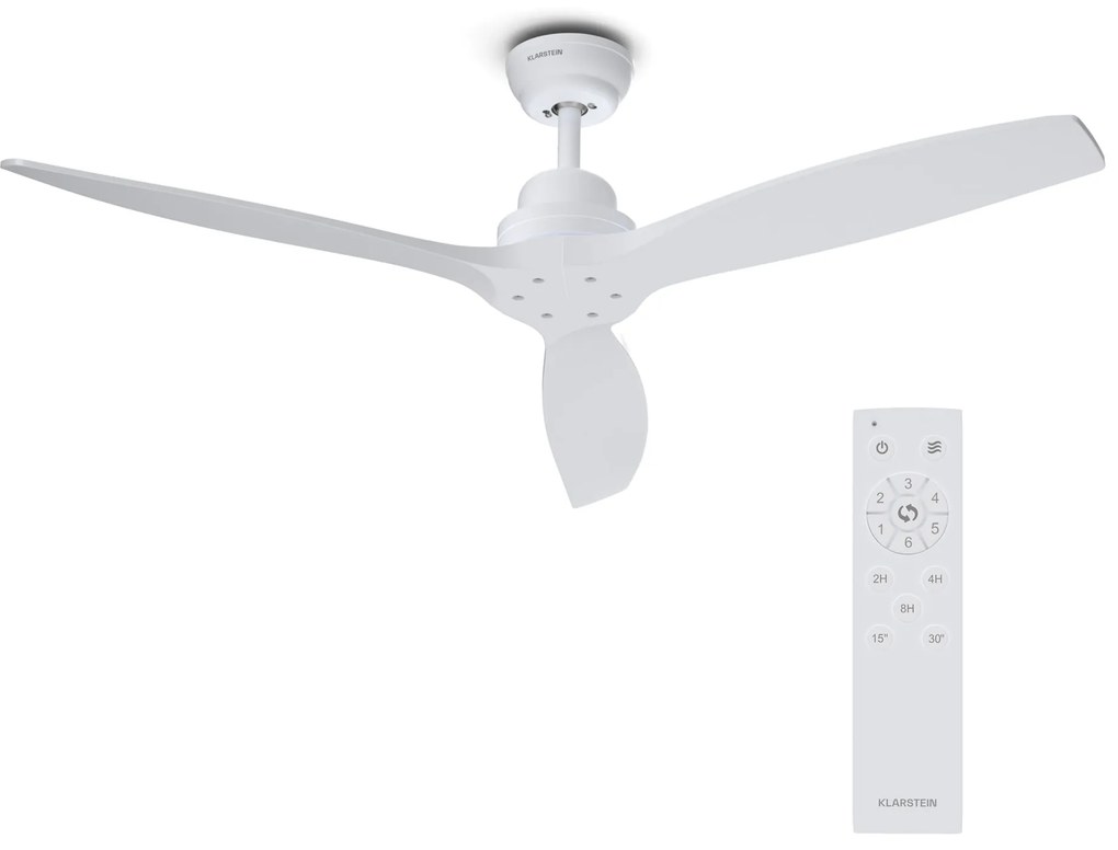 Klarstein Santa Elena 132cm 35W wentylator sufitowy biały