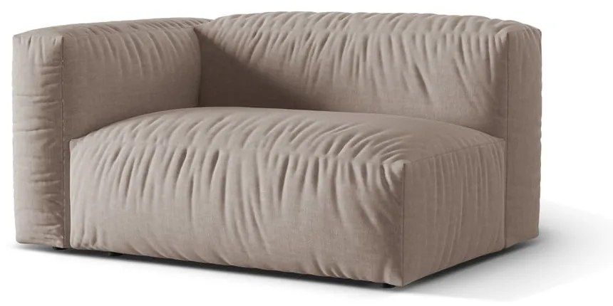 Beżowy moduł sofy (lewostronny) Martina – Micadoni Home