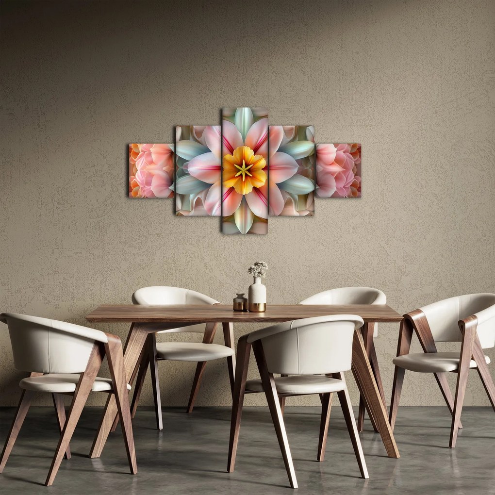 Obraz - Kwiat kalejdoskopowy (125x70 cm)