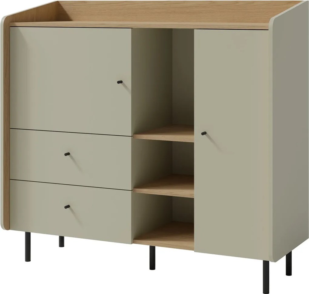 Komoda VETTA 125 cm do Salonu Sypialni Odcienie zieleni