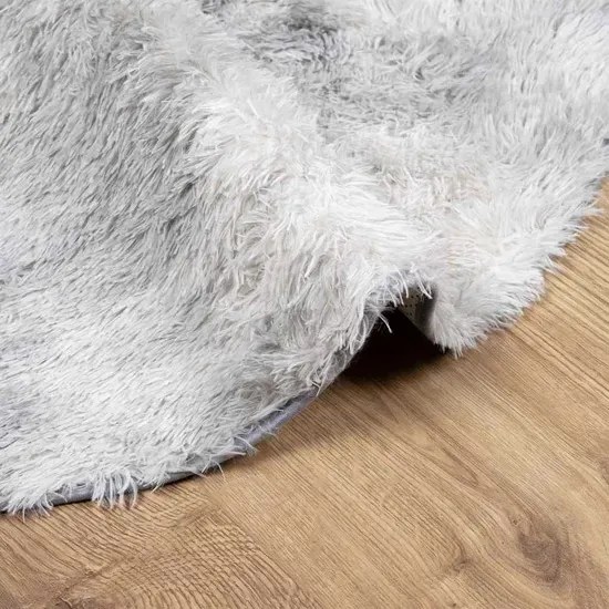 Srebrnoszary okrągły dywan 240 cm Z3-L93