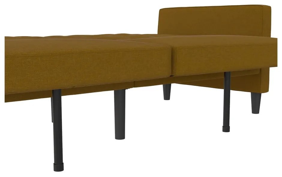 Żółta rozkładana sofa 86 cm Presley – Støraa