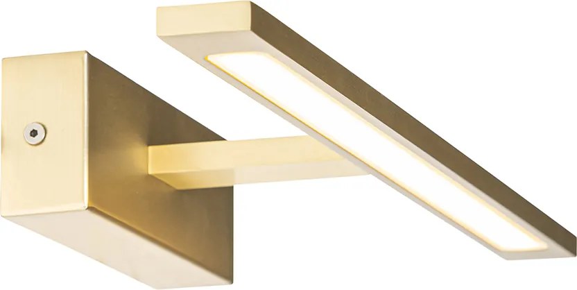 Lampa ścienna mosiężna 41,5 cm z wbudowanym LED IP44 - Jerre