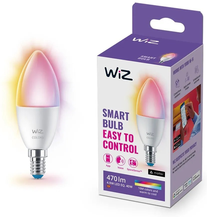Inteligentna żarówka LED z gwintem E14, 5 W – WiZ