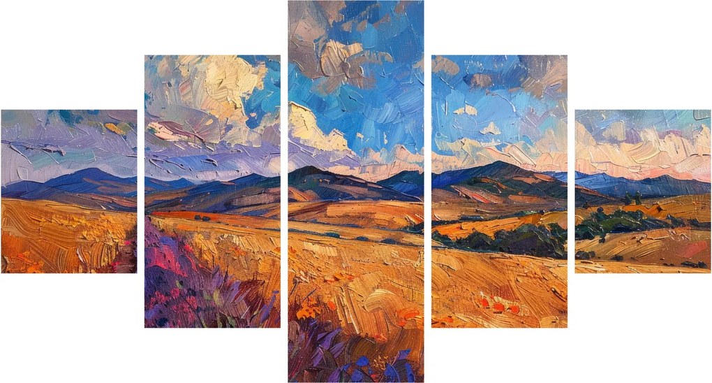 Obraz - Obraz olejny przedstawiający krajobraz (125x70 cm)