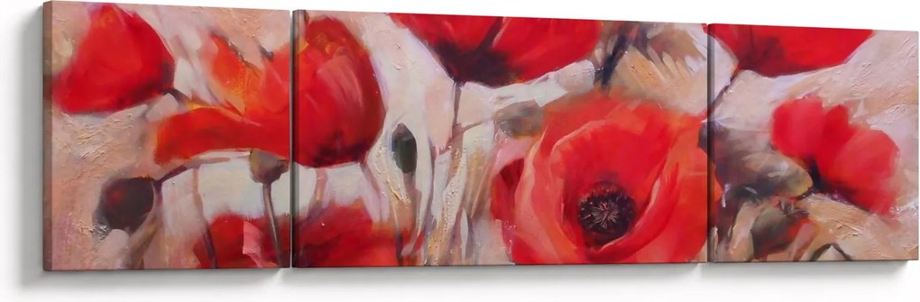Obraz - Wilcze maki (170x50 cm)