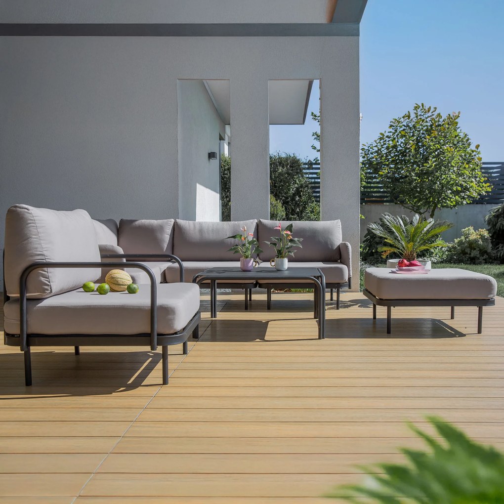 Zestaw mebli ogrodowych dla 6 osób Piryt D042-04DW PATIO