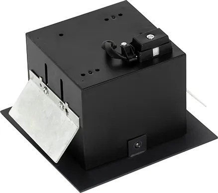 Nowoczesny wpuszczany reflektor czarny regulowany - Oneon 70