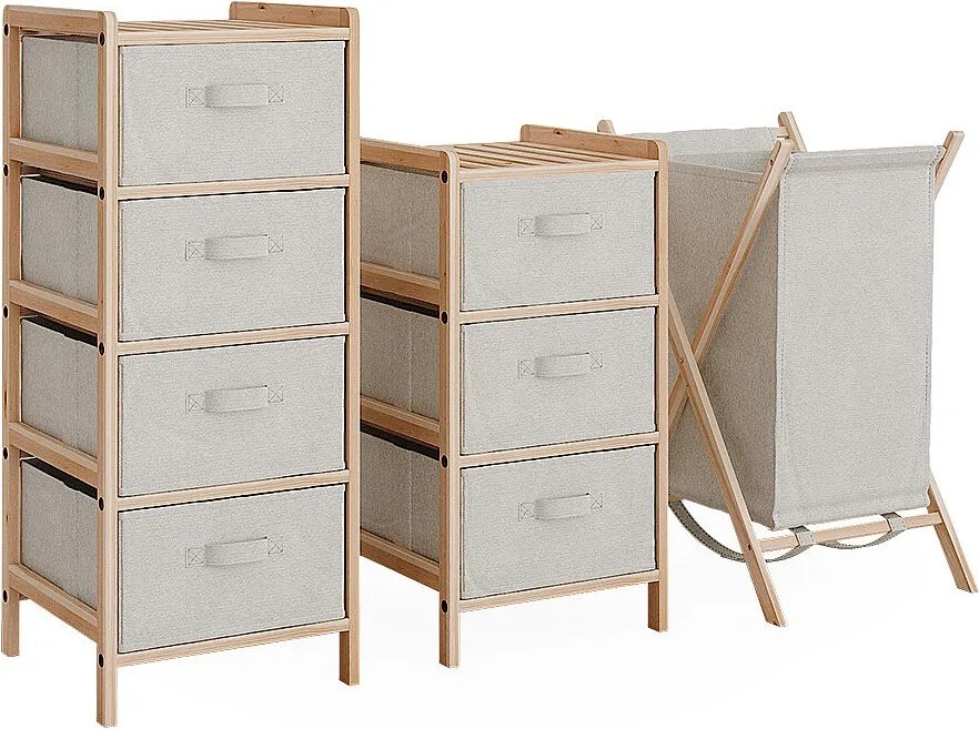 Zestaw mebli łazienkowych beżowy 34.5x36.5x86 bruno