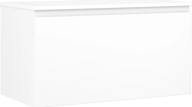 Mexen Orio szafka łazienkowa podumywalkowa 90 cm z blatem, 1 szuflada, biała mat - 91A10-09047-1-BFC01