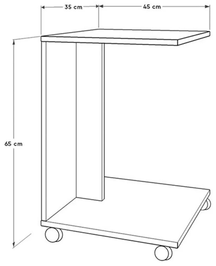 Stolik do odkładania Still Walnut
