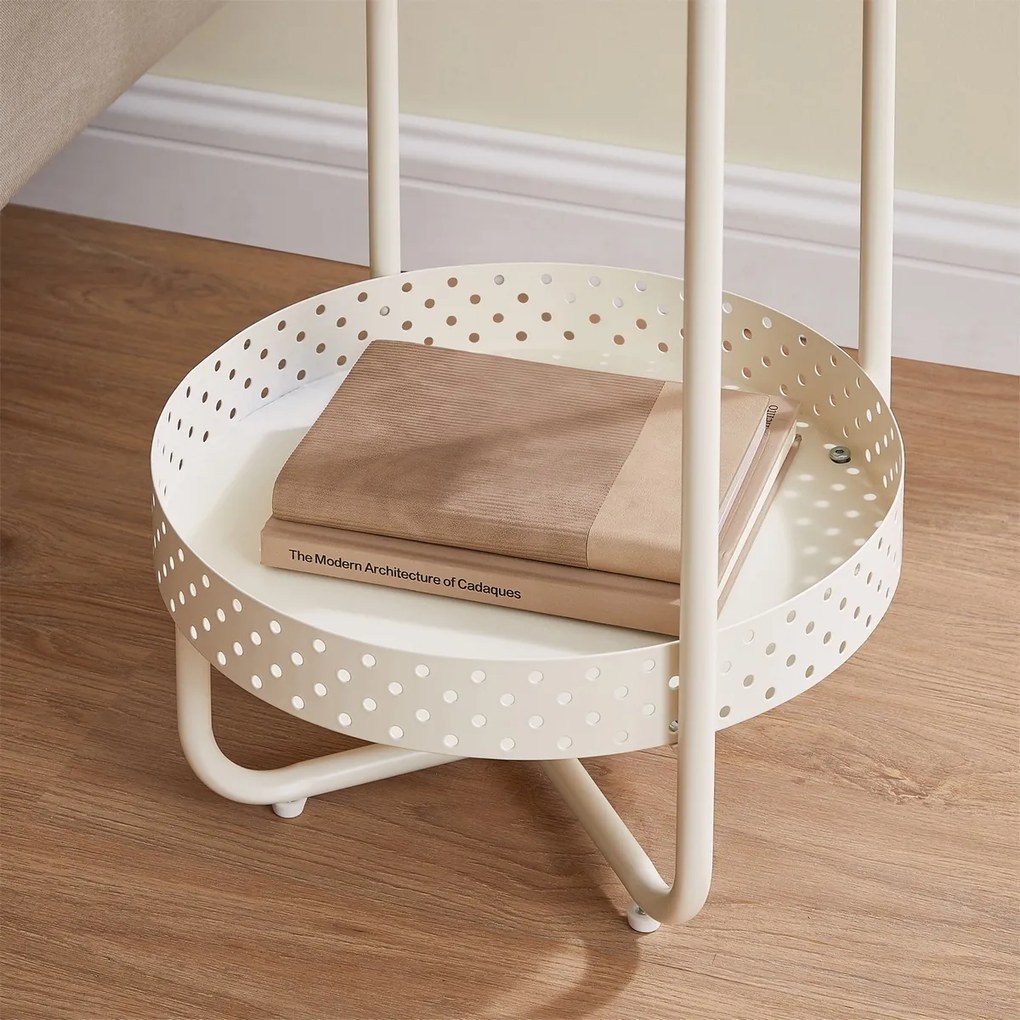 Stolik pomocniczy E1015 CRM, kremowy